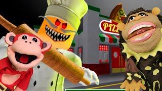 MONOSÍLABO y NICOLA vs. EL COCINERO MALVADO! ¿Escaparán de la PIZZERÍA DEL TERROR? #roblox