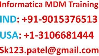 Informatica MDM Online Training  |  Clear history in Stage jobs of Informatica mdm