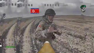 Horrible! Ukrainian FPV drones brutally blow up fleeing North Korean soldiers during siege of Kursk