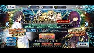 FGO NA 6th Anniversary Guaranteed Summon (Three Knights)