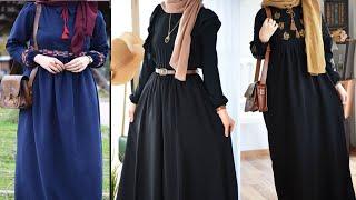 Trendy Simple New Abaya Designs || Jet Black Abaya Designs 2021||Burka Designs -Dubai Abaya||