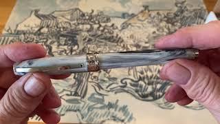 Visconti's Van Gogh series 'Old Vineyard With Peasant Woman' Fountain Pen Unboxing & 1st Impressions