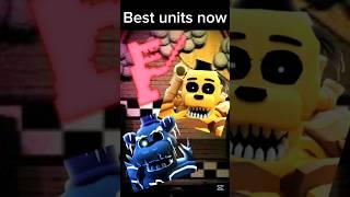 Best units Now Vs Then in FnTd #roblox #Fntd #shorts #fnaf #viral