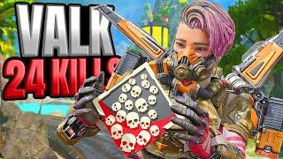 AMAZING Valkyrie 24 KILLS and 6,625 Damage Apex Legends Gameplay Season 22