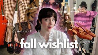 what's on my fall clothing wishlist?? fall 2024 fashion trends and what I'm liking this season