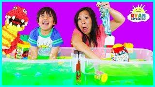 Ryan's World Slime Baff Surprise Toys Challenge game | Mystery Slime , Mystery Putty, Molekule!!!