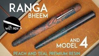 Ranga Bheem & Model 4 in Peach and Teal Premium Resin