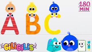 Learn The ABC Alphabet With Giligilis | ABC Song + More Nursery Rhymes & Kids Songs | Phonics Song