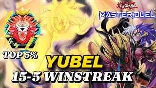 15-5 WINSTREAK! YUBEL SEASON 37 | 75% WINRATE RATING DUELS GAME PLAY [ Yu-Gi-Oh! Master Duel ]