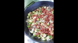 Sautéed Brussels Sprouts with Crispy Prosciutto