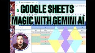 1 hour of work in 5 minutes - Use Gemini AI to create custom Google Sheets