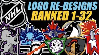 NHL Logo Re-Designs Ranked 1-32!