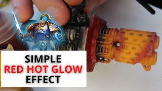 Red Hot Thermal Cannon Action | Imperial Knight Errant | How to Paint Red Hot Metal