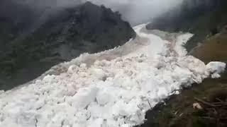 Glacier Slides in Ushu Area