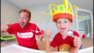 Father & Son PLAY CHOW CROWN! / Chomp The Snacks!