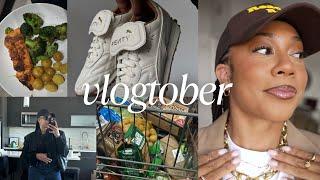 VLOGTOBER | getting back on track, gym, making dinner ️, grocery shopping   | Faceovermatter