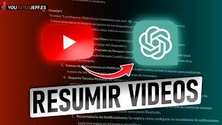 Como RESUMIR Videos de YOUTUBE con CHATGPT 