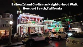 Balboa Island Neighborhood during the Holidays | Newport Beach,California