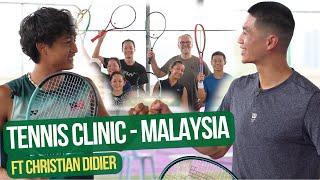 I Ran A TENNIS CLINIC In Malaysia! w/ Christian Didier (Malaysia No 1 Player)