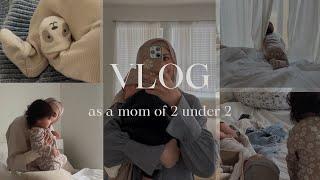 VLOG  life as a mom with 2 under 2 | zyra's first time meeting ammar | modest try-on haul & more!