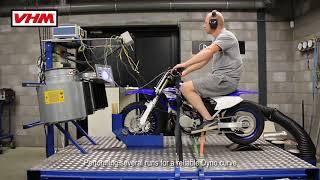 Yamaha YZ65 2018 Dyno test with VHM cylinder head full