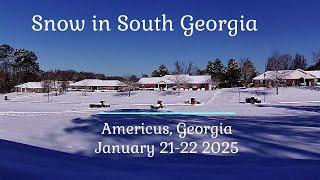 Snow in South Georgia Americus, Georgia a Traveling with Hubert Video