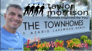 THE TOWNHOMES at Azario in Lakewood Ranch by Taylor Morrison with realtor Robert Lunt