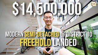 Singapore Landed Property Home Tour | $14.5 Million District 10 Freehold Semi-Detached | By Eric Lim