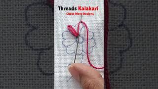 Easy Hand Embroidery Designs   #embroidery #shorts #embroideryshorts #threadskalakari