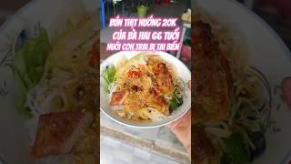 Quán bún thịt nướng ngon rẻ của Bà Hai ở gần bến xe Đà Nẵng#anngon #danang#shorts
