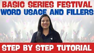 Fillers & Word Usage| Basic Series Festival | Bank Exam | Sakshi Pahwa