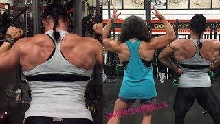 Female Bodybuilder Helle Trevino's back workout for size and symmetry