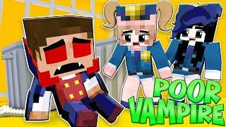 POOR HEROBRINE VAMPIRE vs WEREWOLF PRISON ESCAPE CUTE STORY CHALLENGE