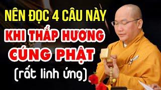 Mỗi Đêm Đứng Trước BÀN PHẬT Đọc Câu Này Để TIÊU TRỪ NGHIỆP - Thích Phước Tiến Hay (LINH NGHIỆM)