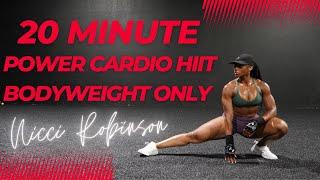 20 Minute Power Cardio HIIT (No equipment)