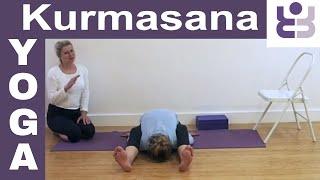 Kurmasana - Tortoise or Turtle Pose. Iyengar Yoga Tutorial.