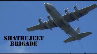 Airborne Exercise of Shatrujeet Brigade during Tri-Service Exercise | C-130J Hercules