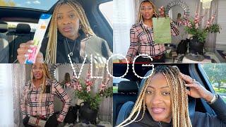 VLOG: TARGET & ULTA HAUL | TRYING TO TIGHTEN UP THESE KNOTLESS BRAIDS NEW GUCCI UNBOXING +TASTE TEST