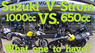 Suzuki V-Strom 1000cc vs. 650cc review