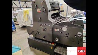 Used Heidelberg MO single color offset printing machine for sale   Gab Supplies Ltd   1986