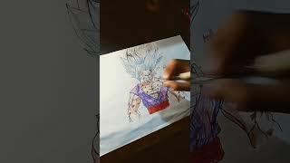 I Draw Gohan in Beast Form by Samuel arts #drawingsketch #shorts #redraw