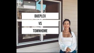 New Construction// What is the difference between a duplex and a townhome??