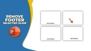 How to remove a footer from a selected slide in PowerPoint