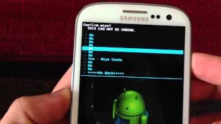 How to do a Wipe Data Factory Reset & Wipe Cache in Clockworkmod Recovery