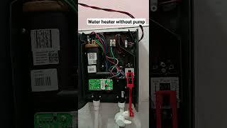 looking inside "Ariston" water heater without pump