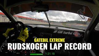 Robin Jonasson On-board Record Lap | 1:21.18 at Gatebil Rudskogen