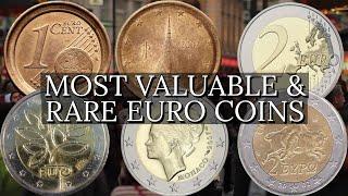 Most Valuable & Rare Euro Coins Worth Money!!