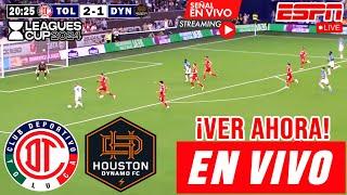 Toluca vs. Dynamo en vivo Ver Hoy Toluca vs. Dynamo 16vos. Final Leagues Cup 2024 resumen