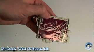 Inside Epson T0443 Magenta (Parasol) Ink Cartridge