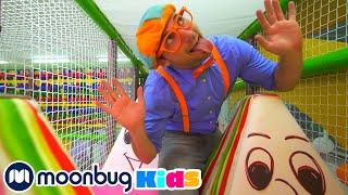 Blippi Visits The Play Place Indoor Playground! | Learning With Blippi | Educational Videos For Kids